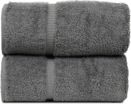 Miniatura 47 de Luxury Hotel & Spa Collection - Toalla ecológica de 100% algodón turco de 27 x 54 pulgadas (27 x 54 onzas), de secado rápido, para baño, borde