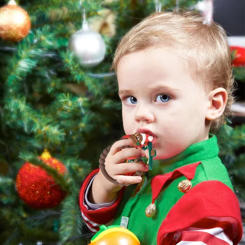 Miniatura 3 de Mordedor de silicona para bebé, árbol de Navidad y oso, anillo de dentición, juguetes de dentición para niños pequeños, regalos de Navidad o relleno