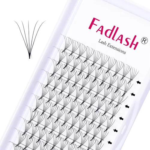 Miniatura 11 de Extensiones de pestañas postizas en abanico 10D Extensiones de pestañas postizas prefabricadas 0.05 0.07 de grosor Extensiones de pestañas postizas