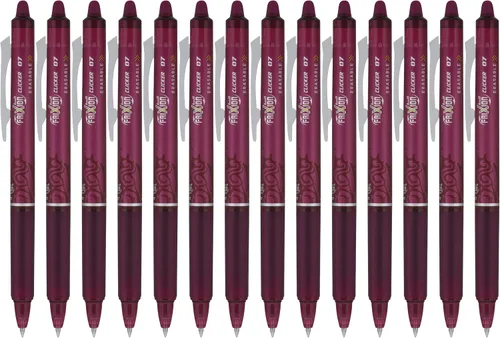 Miniatura 9 de Pilot FriXion Clicker - Bolígrafos de gel borrables, punta fina (0.027 pulgadas), tinta negra, paquete de 14 bolígrafos recargables, de escritura