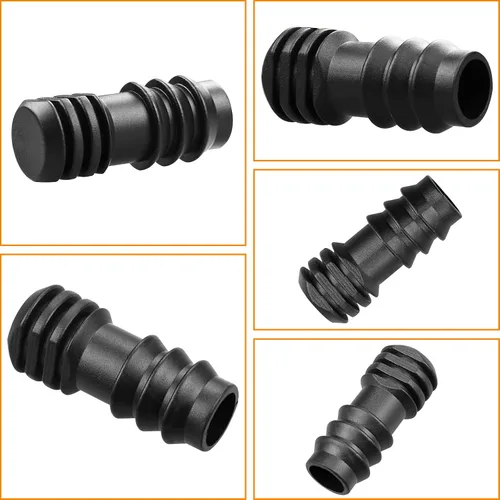 Miniatura 5 de Enchufe de extremo de riego por goteo de 1/2 pulgada, 12 accesorios de riego de tapa de extremo de púas para tubos de riego de 1/2 pulgada