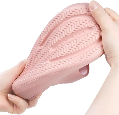 Miniatura 5 de KVbabby Sandalias de nube para niños, doble hebilla ajustable, sandalias para niñas y niños, suela gruesa, cojín de ducha antideslizante