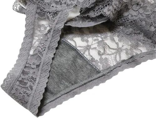 Miniatura 7 de Tangas de encaje sexy para mujer, ropa interior atrevida, paquete de 5