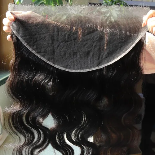 Miniatura 45 de BEEOS Encaje frontal real HD de 13 x 4 pulgadas, encaje frontal ultra fino invisible HD vívido limpio pre-arrancado cabello humano lacio sedoso