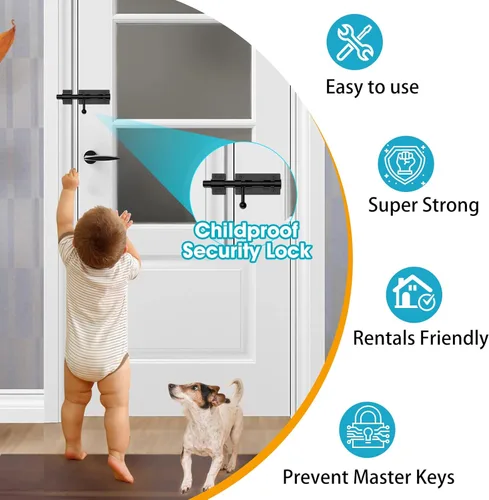 Miniatura 5 de Cierre de puerta de perno deslizante, hardware de pestillo de perno de barril, cerradura de 16 cm de acero inoxidable 304 resistente y sólida