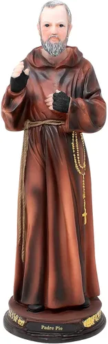 Miniatura 3 de DVDMATINEMOVIES - Estatua de resina de padre pio, varios tamaños, material de resina, padre pio, decoración del hogar, eventos, iglesia