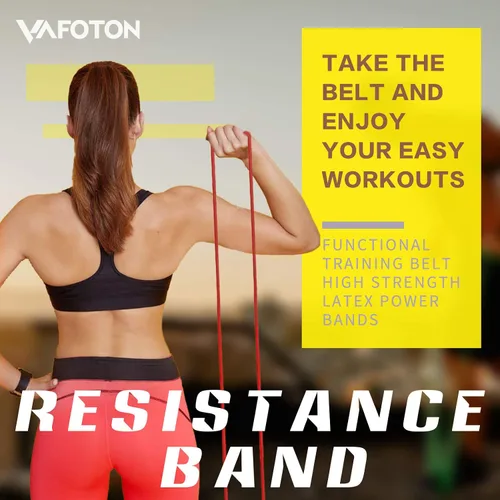 Miniatura 2 de VAFOTON Bandas de asistencia para dominadas, banda de resistencia de látex para entrenamiento de fuerza, calentamiento, estiramiento, construcción