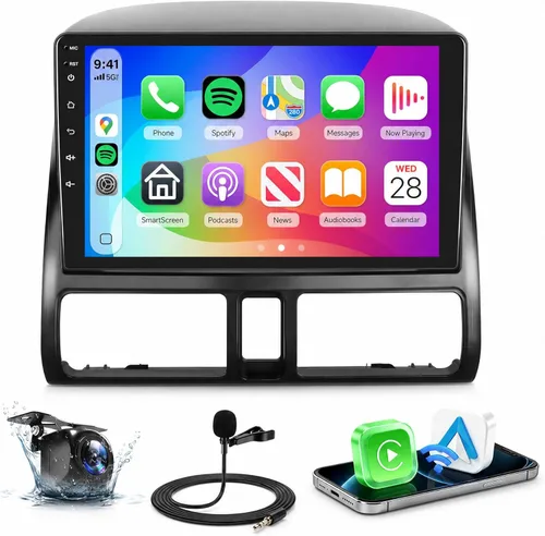Miniatura 9 de Radio de coche 8Core 4G 64G para Honda CRV 2002-2006 estéreo con pantalla táctil de 9 pulgadas 1280 x 720P, Bluetooth 5.0/WiFi/Carplay
