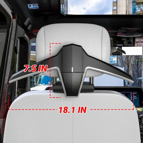 Miniatura 5 de Colgador multifuncional para reposacabezas y asiento trasero de automóvil, para traje y chaqueta