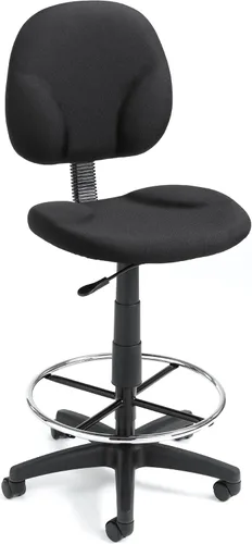 Miniatura 17 de Boss Office Products Stand Up Caressoft Taburete de dibujo sin brazos en negro
