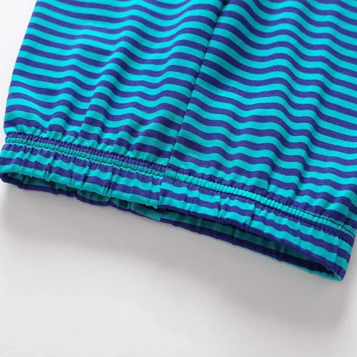 Miniatura 5 de Conjunto de ropa de bebé para niños, 2 piezas, para niños recién nacidos, dibujos animados, perro de manga corta, camiseta Tops+pantalones a rayas