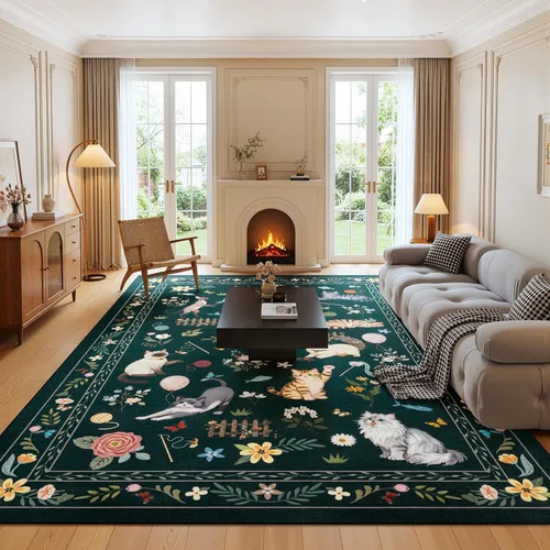 Miniatura 52 de Unirea Alfombra pequeña lavable beige de 2 x 3 para puerta de entrada interior, antideslizante, alfombra de entrada de animales suave para cocina