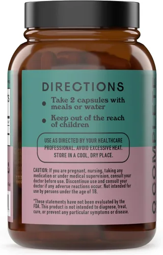 Miniatura 2 de Complete Natural Products Cápsulas orgánicas de hongos Reishi, 250 mg, 100 unidades Extracto corporal fructífero A base de plantas Soporte
