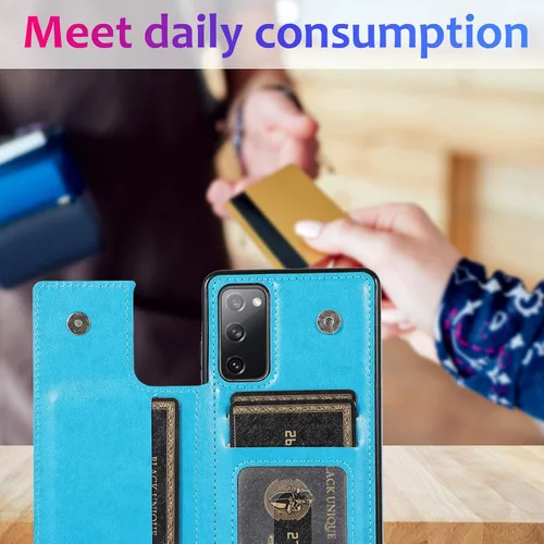 Miniatura 8 de Asuwish Funda compatible con Samsung Galaxy S20 FE y protector de pantalla de vidrio templado, ranura para tarjetero, función atril, cubierta