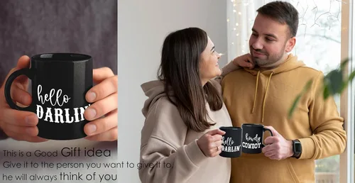 Miniatura 3 de Regalos para parejas, tazas de café de vaca occidental, regalos de boda de vaca para pareja, taza de taza de pareja, regalos para parejas, regalos