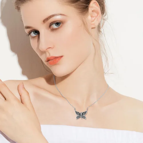 Miniatura 4 de Collar de cuerno italiano de plata de ley 925 con dije de cuerno italiano, amuleto de protección de buena suerte, joyería para mujeres y hombres