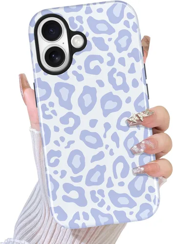 Miniatura 35 de TEAUGHT Compatible con iPhone 11 Funda con patrón lindo estampado de leopardo negro guepardo + protector de pantalla a prueba de golpes, funda