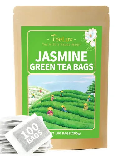 Miniatura 9 de TeeLux Bolsas de té verde menta, té verde con menta, menta verde y citronela, con cafeína, 100% real y natural, 100