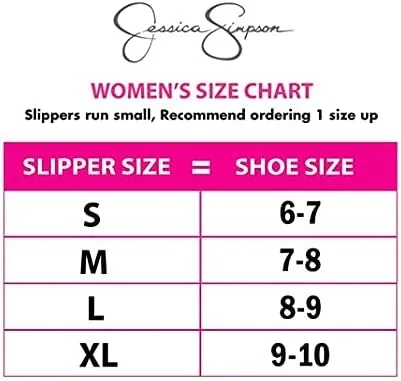 Miniatura 2 de Jessica Simpson - Pantuflas cómodas de piel sintética para mujer con suela antideslizante y espuma viscoelástica