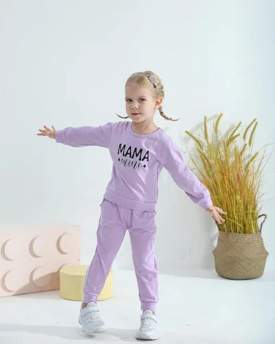 Miniatura 2 de Mikrdoo Conjunto de ropa para bebé y niña, conjunto de pantalones y tops para otoño e invierno