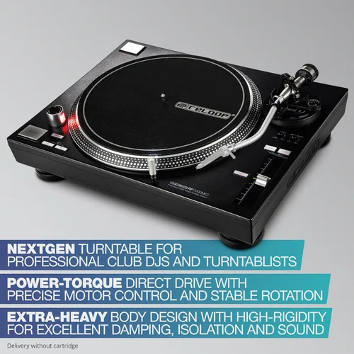 Miniatura 4 de Reloop RP-7000 MK2 Sistema de tocadiscos profesional de torque superior, Negro