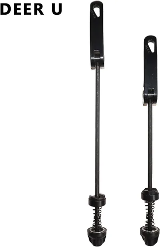 Miniatura 5 de DEER U Road Mountain Bicycle MTB Wheel Hub Front and Rear Skewers Quick Release Clip Bolt Lever Axle QR 145/180 mm, a Pair