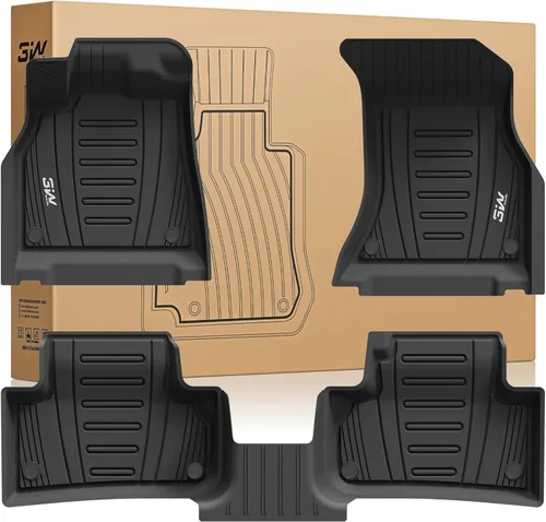 Miniatura 15 de 3W Alfombrillas para Hyundai Ioniq 5 2022-2024 (solo para consola móvil), revestimiento de suelo de TPE para todo tipo de clima, ajuste