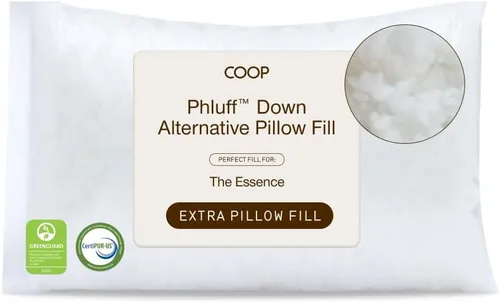 Miniatura 11 de Coop Home Goods Relleno extra Oomph, espuma viscoelástica de corte cruzado, relleno de almohada de densidad media, bolsa de relleno extra, recarga