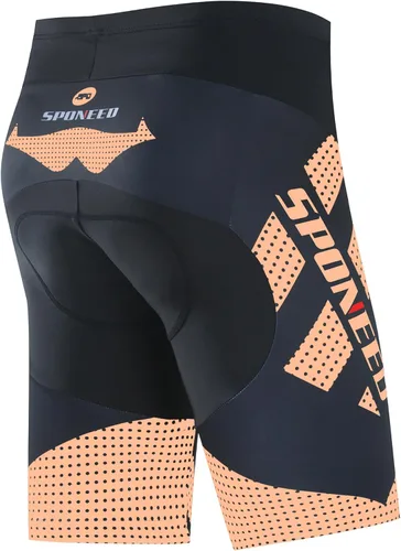 Miniatura 98 de sponeed Pantalones cortos de ciclismo para hombre, pantalones acolchados para ciclismo, ropa de ciclismo