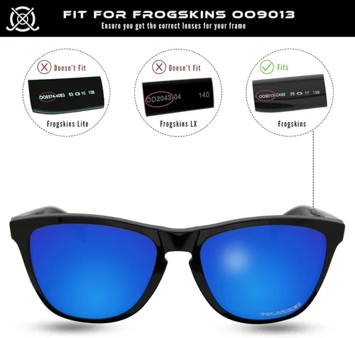 Miniatura 5 de SOLODAD Lentes de repuesto para gafas de sol Oakley Frogskins OO9013 3 pares