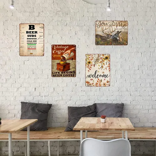 Miniatura 5 de Letreros de costura vintage para habitación de costura, póster de costura con texto en inglés «Is My Happy Place», letreros divertidos vintage