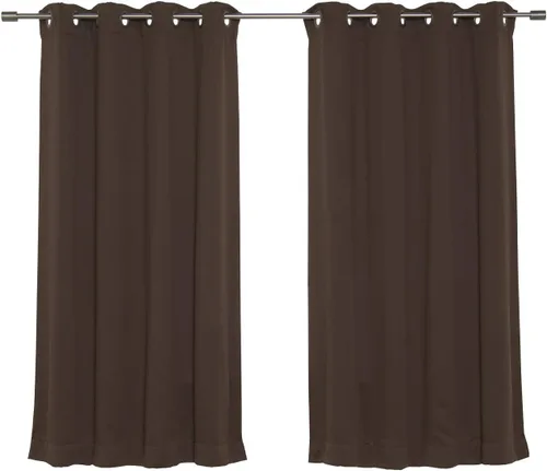 Miniatura 5 de Best Home Fashion Cortinas opacas aisladas térmicamente - Parte superior del ojal de bronce antiguo - 52" de ancho x 84" Largo - (Juego de 2 Paneles)