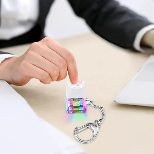 Miniatura 4 de Juguetes Fidget de Teclado para Adultos Clicker de Teclado con Luz LED Llavero Juguetes Fidget Sensoriales Divertidos para Ansiedad y Descompresión