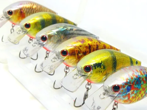Miniatura 23 de Minnow Crankbait para pesca de lubina Señuelo de lubina Jerkbait Señuelos de pesca y caja de aparejos HC15KB