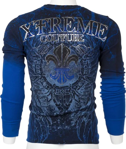 Miniatura 6 de Xtreme Couture by Affliction - Camisa térmica para hombre, color azul honorable, Azul