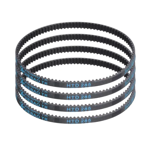 Miniatura 23 de uxcell 4pcs HTD-3M correa dentada de goma 60 dientes, 7.087 in de longitud de paso x 0.236 in de ancho x 0.094 in de altura, correa de distribución