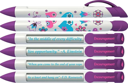 Miniatura 2 de Greeting Pen Bolígrafos inspiradores y motivacionales: confort/aliento/Hope Trio - Juego de 6 bolígrafos giratorios (36000)