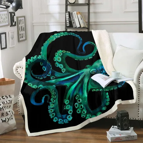Miniatura 6 de Erosebridal Manta de vellón Sherpa para niños con estampado de gatos, bonita manta de felpa 3D para mascotas, suave y cálida, de microfibra, regalos