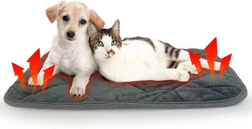 Miniatura 13 de NAMOTEK Cama para gatos autocalentable para interiores y exteriores, súper suave, autocalentable, almohadilla térmica lavable para gatos y perros