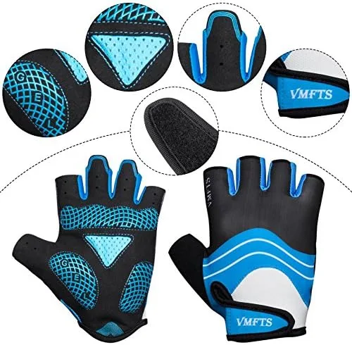 Miniatura 3 de Guantes de ciclismo VMFTS con gel y guantes deportivos sin dedos completos para fitness, levantamiento de pesas, entrenamiento de escalada