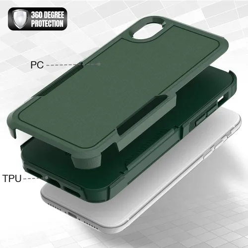 Miniatura 355 de Jeylly Funda para iPhone SE/Funda para iPhone 5S, Exterior de Plástico Duro que Absorbe Golpes + Interior de Silicona de Goma Defensor contra