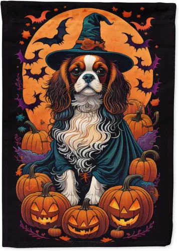 Miniatura 72 de Caroline's Treasures DAC1466GF - Bandera decorativa para jardín de Halloween de Affenpinscher Witchy para jardín, decoración para patio exterior