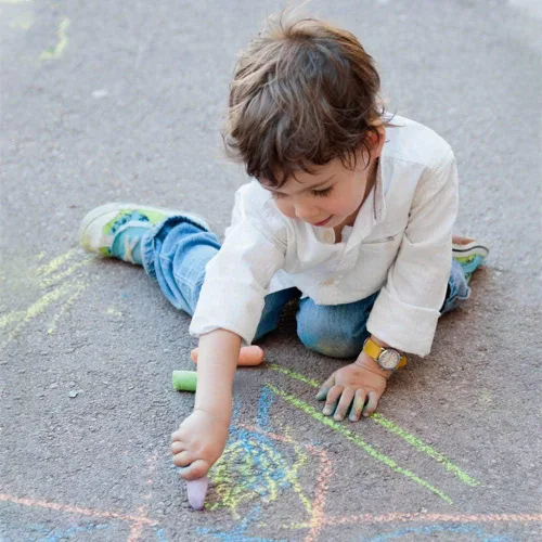 Miniatura 6 de feela Tiza para acera, paquete de 144 unidades, 18 colores, juego de tizas para acera para niños, a granel, ideal para niños y familia, pintura