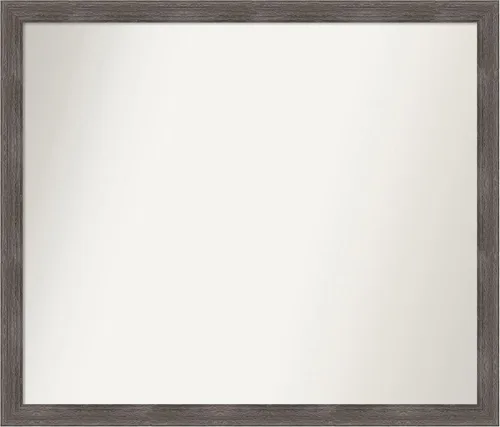 Miniatura 400 de Amanti Art Espejo personalizado, espejo de baño gris plomo a rayas, espejo de pared o espejo de tocador de baño sobre el fregadero