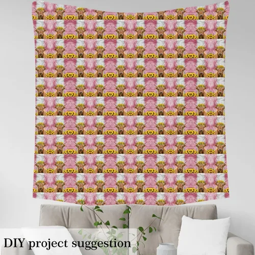 Miniatura 3 de The Yard - Tela estampada de piel de vaca para niños, linda vaca de las tierras altas, impermeable, tela para exteriores, tela de tapicería