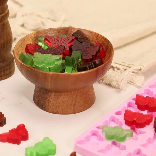 Miniatura 4 de Molde de mariposa, 72 cavidades, mini moldes de silicona de mariposas para gomitas de chocolate y dulces, moldes de mariposa de silicona de grado