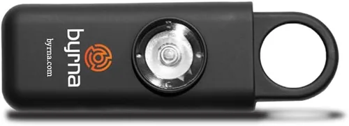 Miniatura 4 de Alarma de seguridad personal Byrna Banshee - Sirena de emergencia de autodefensa de grado militar de 130 dB con llavero, dispositivo con luz