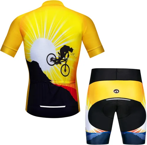 Miniatura 2 de Conjunto de pantalones cortos de ciclismo Pro Team para bicicleta MTB para hombre