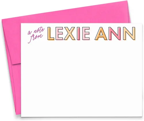Miniatura 11 de Papelería personalizada de agradecimiento para niños, papelería plana personalizada para niños, papelería linda para niños con notas