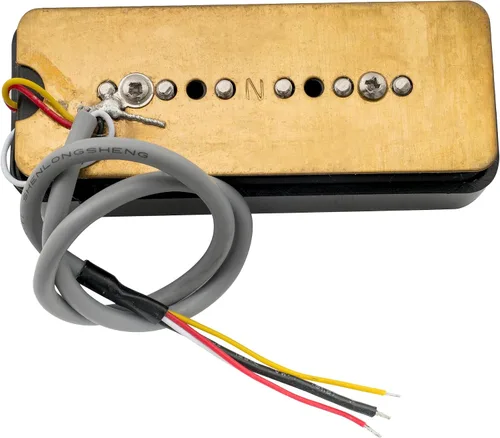 Miniatura 4 de Wilkinson M Series P90 - Barra de jabón apilada de cerámica de una sola bobina, 10 K, para guitarra eléctrica estilo SG LP, color negro